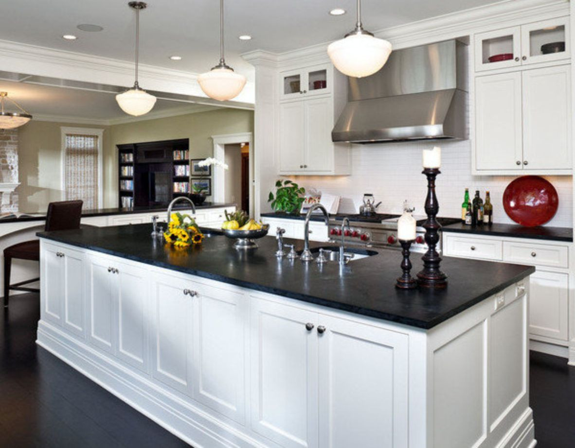 Black Kitchen Countertops
 55 Inspiring Black Quartz Kitchen Countertops Ideas