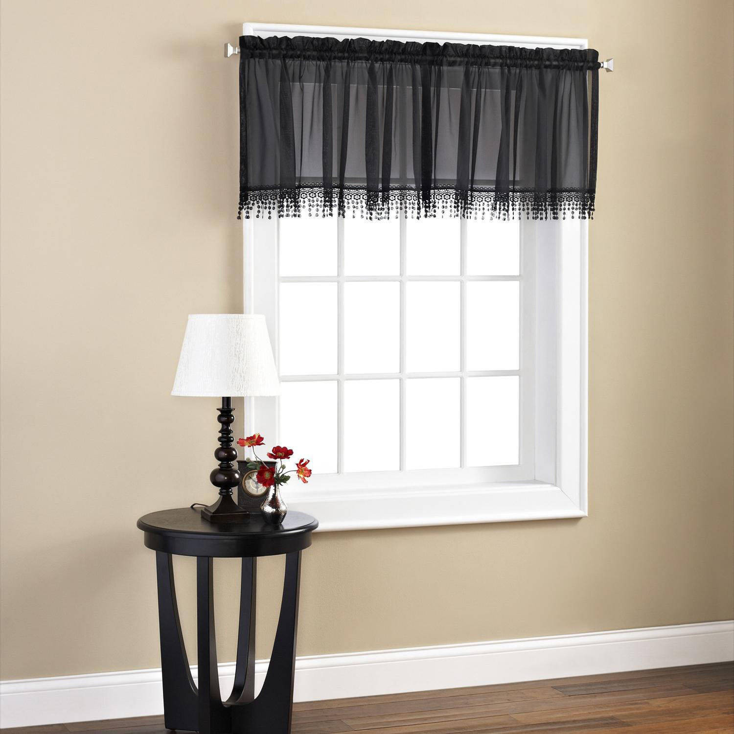 Black Kitchen Curtains
 Curtain Curtains At Walmart For Elegant Home Accessories