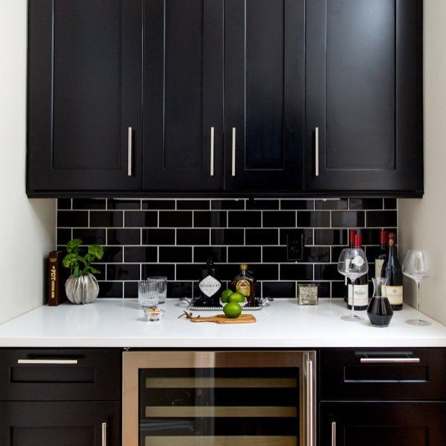 Black Tile Kitchen
 The 25 best Black subway tiles ideas on Pinterest