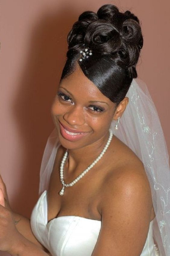 Black Updo Wedding Hairstyles
 43 Black Wedding Hairstyles For Black Women Big Curls Updo
