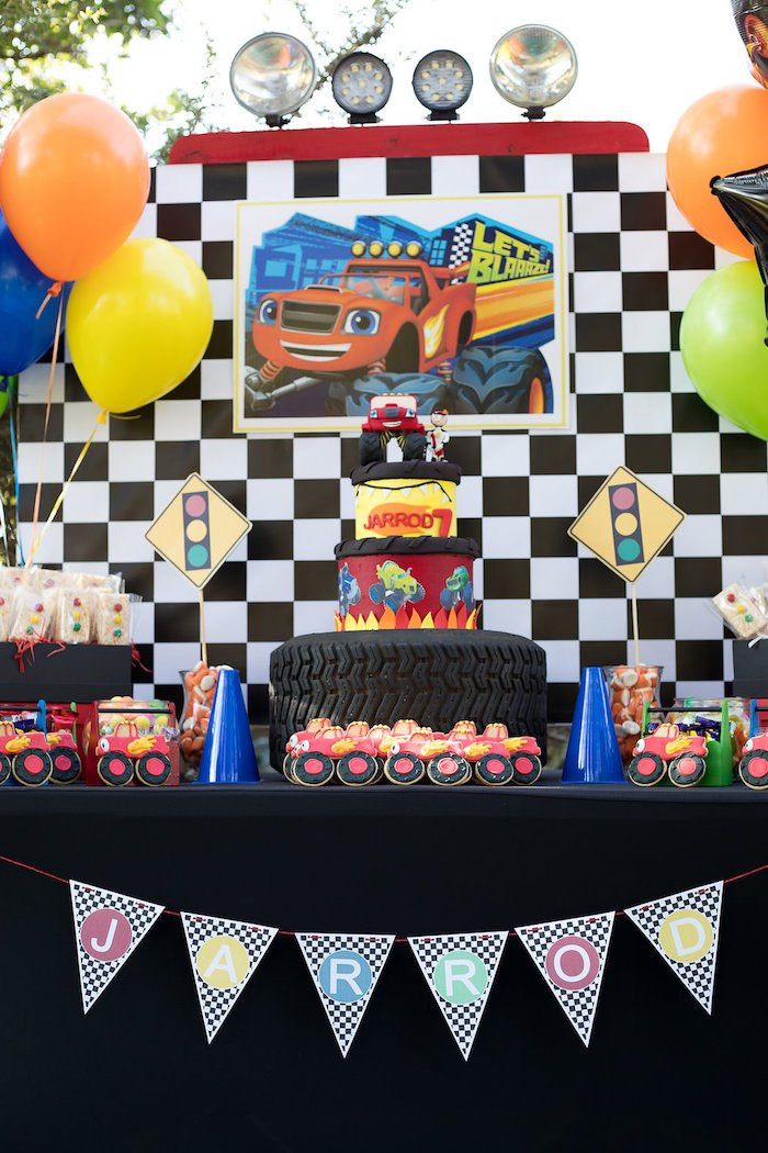 Blaze Birthday Party Ideas
 Kara s Party Ideas Blaze and the Monster Machines Birthday