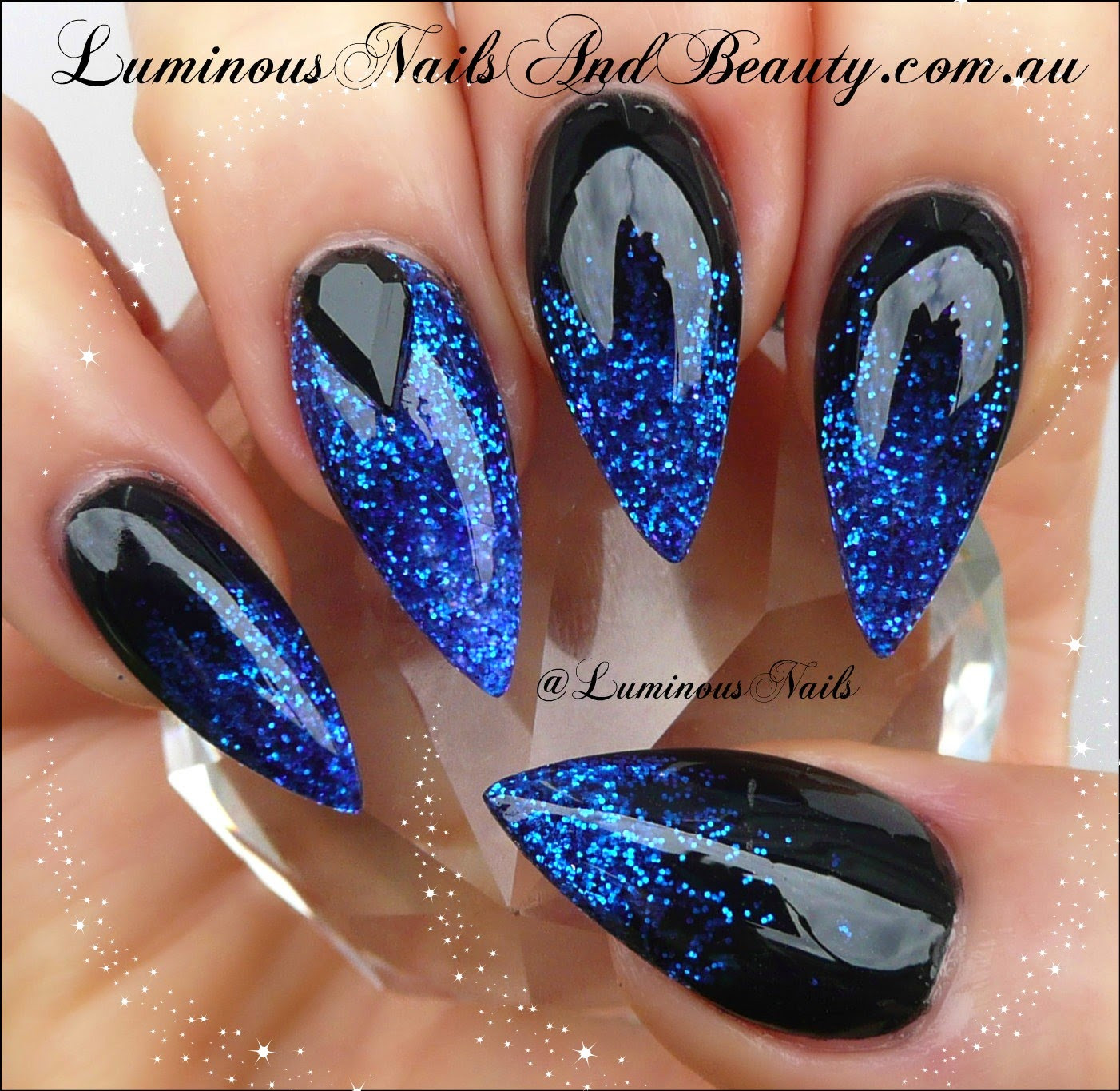 Blue And Black Nail Designs
 Lime Green And Black Nails