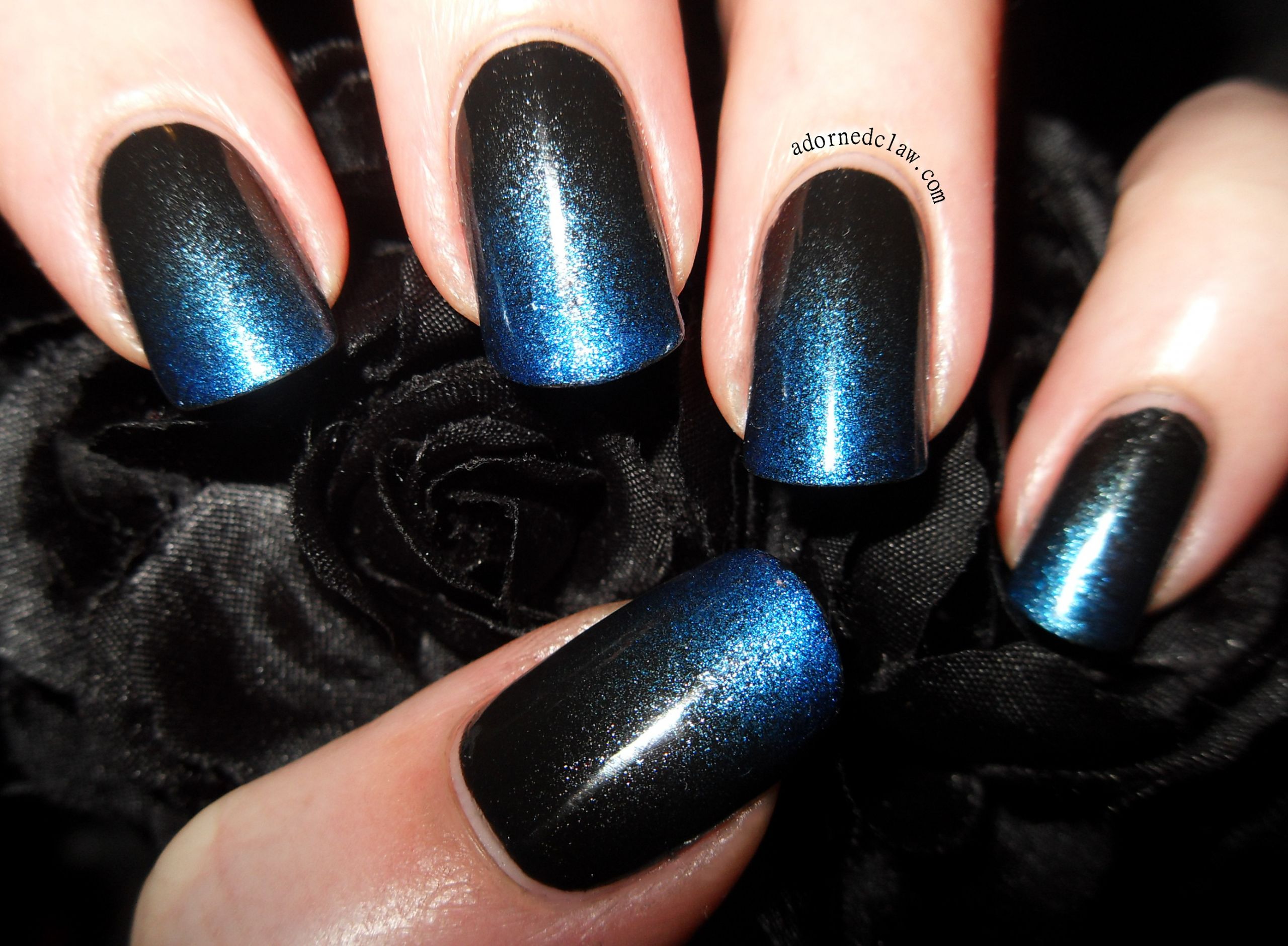 Blue And Black Nail Designs
 Revlon
