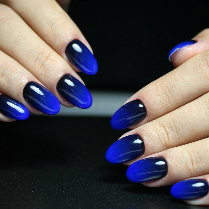 Blue And Black Nail Designs
 30 Awesome Ombre Nail Designs