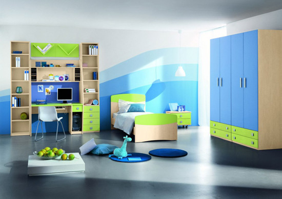 Blue And Green Kids Room
 15 Blue and Green Boys Room Ideas