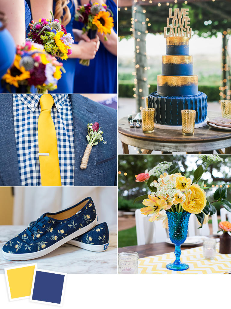 Blue And Yellow Wedding Colors
 12 Fall Wedding Color bos to Steal crazyforus