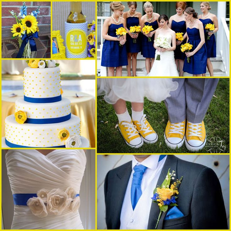 Blue And Yellow Wedding Colors
 18 best Chennie s Yellow and Blue Wedding images on