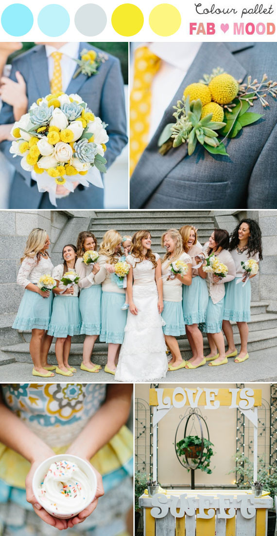Blue And Yellow Wedding Colors
 blue yellow wedding colors blue and yellow wedding palette