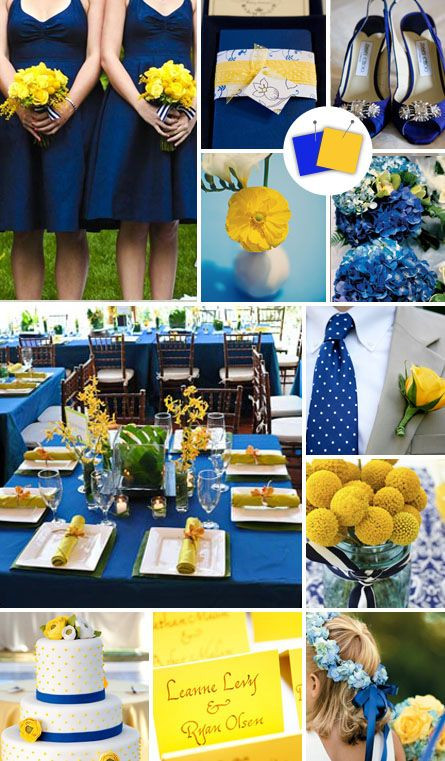 Blue And Yellow Wedding Colors
 Modern Wedding Color Palettes We Love