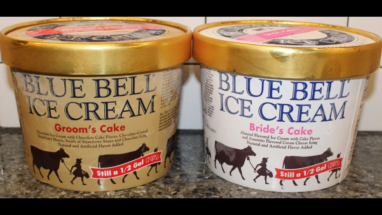 Blue Bell Birthday Cake Ice Cream
 Blue Bell Ice Cream Groom’s Cake and Bride’s Cake Review