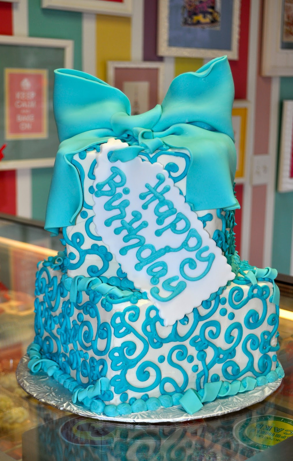 Blue Birthday Cakes
 Coolest Cupcakes Tiffany Blue Birthday Cake