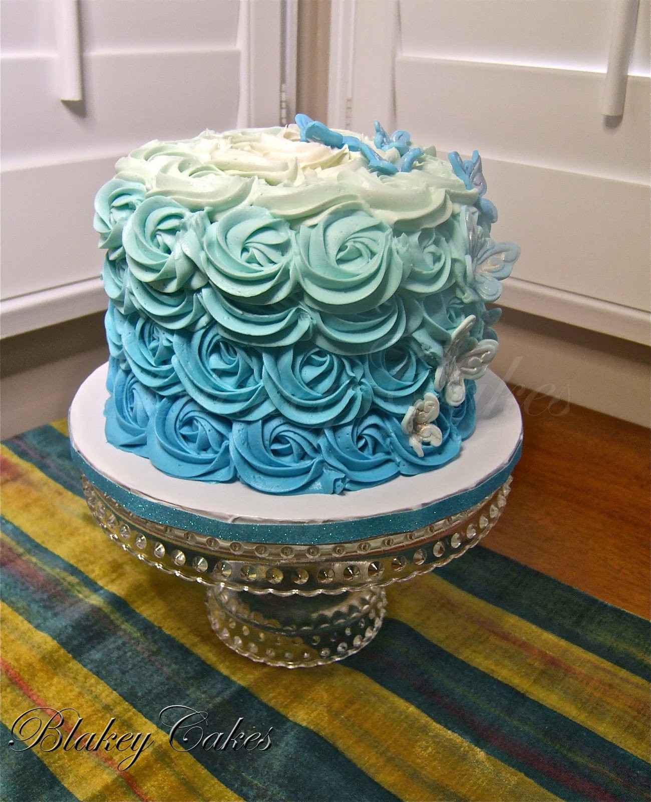 Blue Birthday Cakes
 BlakeyCakes Cakes & Cupcakes Blue Ombre Cake