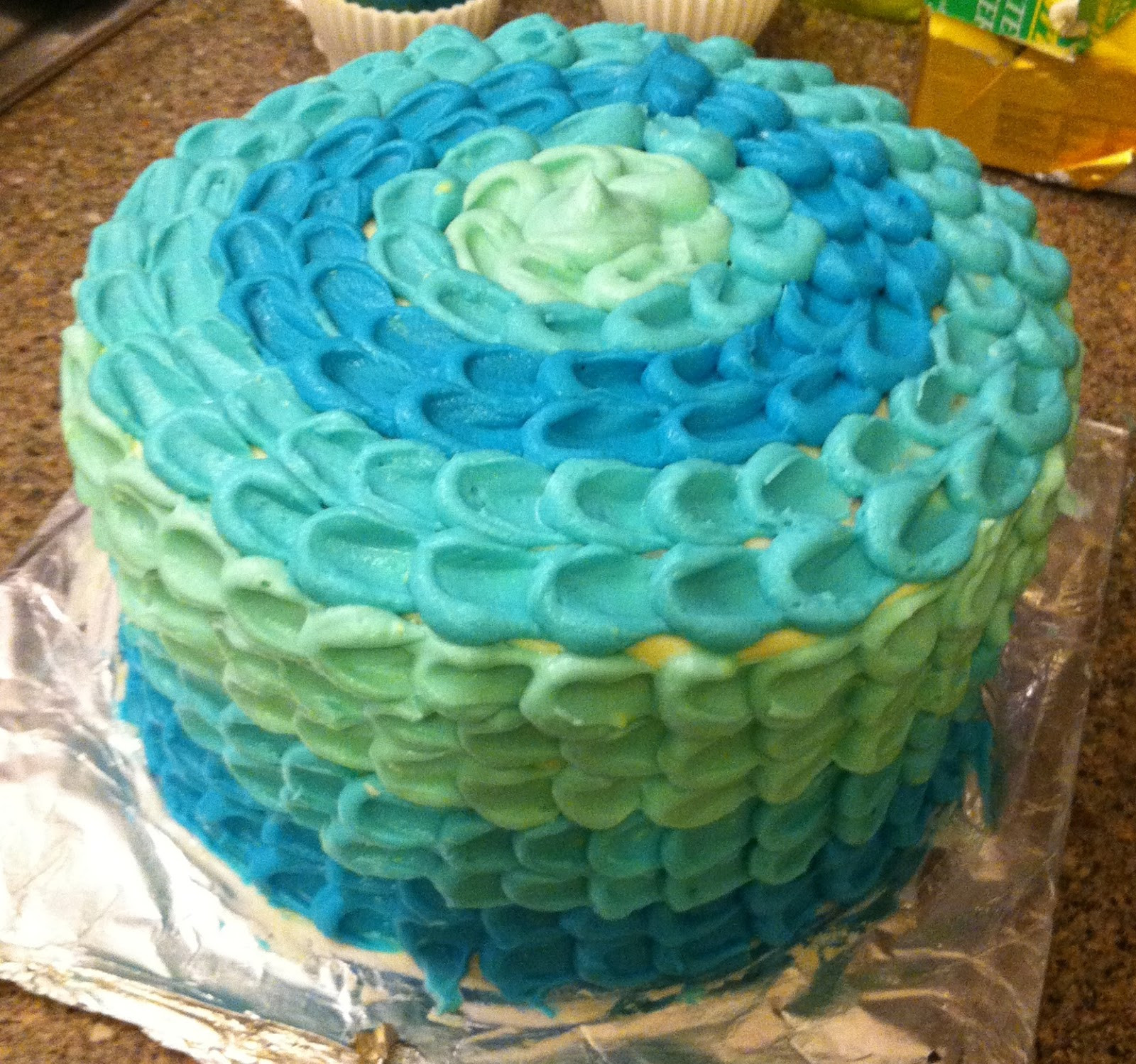 Blue Birthday Cakes
 Molly Made Happy Birthday Too Blue