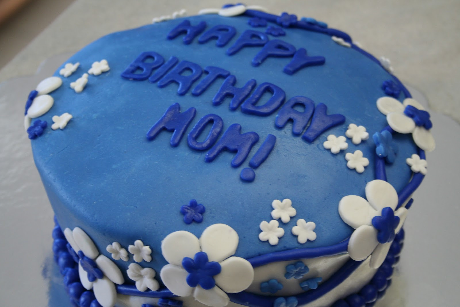 Blue Birthday Cakes
 Pink Frosting Bakery Blue birthday cake