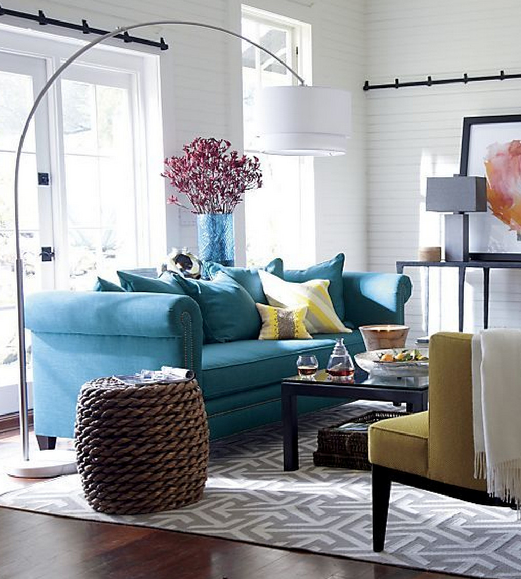 Blue Gray Living Room Ideas
 Gray Teal and Yellow Color Scheme Decor Inspiration