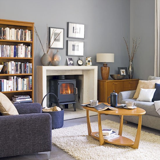 Blue Gray Living Room Ideas
 Grey and blue living room Living rooms