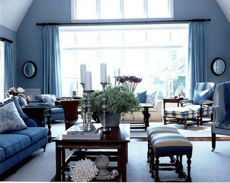 Blue Gray Living Room Ideas
 If you like glam and shine you will love French style