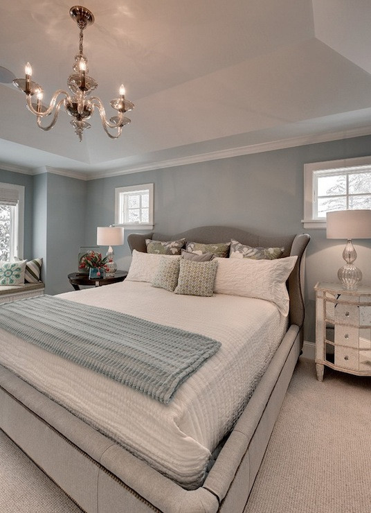 Blue Grey Paint Bedroom
 Blue and Gray Bedroom Contemporary bedroom Great