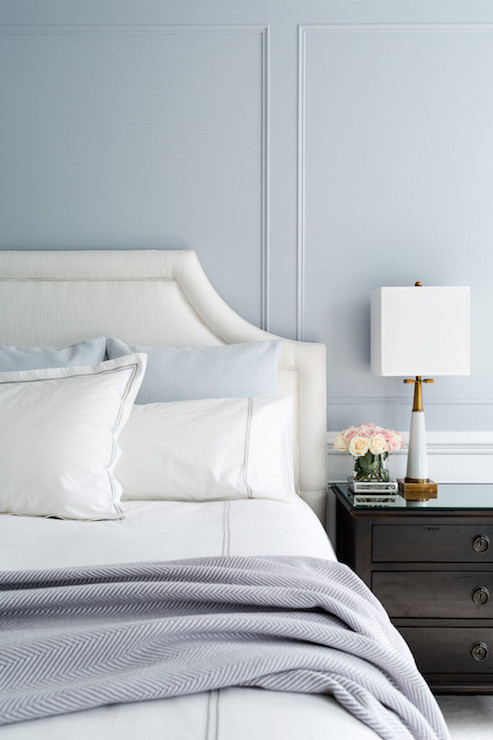 Blue Grey Paint Bedroom
 Blue and Gray Bedroom Design Transitional Bedroom