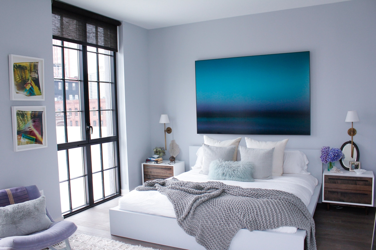 Blue Grey Paint Bedroom
 FADE TO BLUE