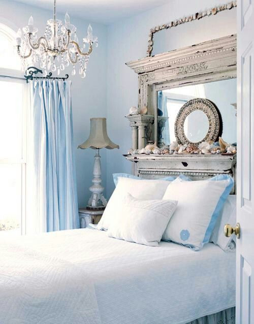 Blue Shabby Chic Bedroom
 Blue shabby chic bedroom Interesting interiors