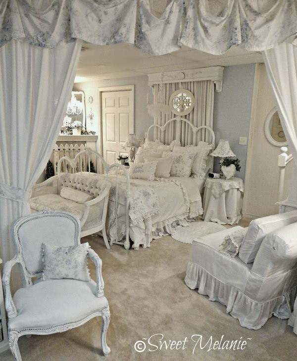 Blue Shabby Chic Bedroom
 30 Cool Shabby Chic Bedroom Decorating Ideas For