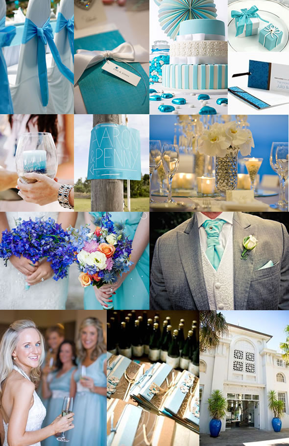 Blue Wedding Themes
 Sea Blue Wedding