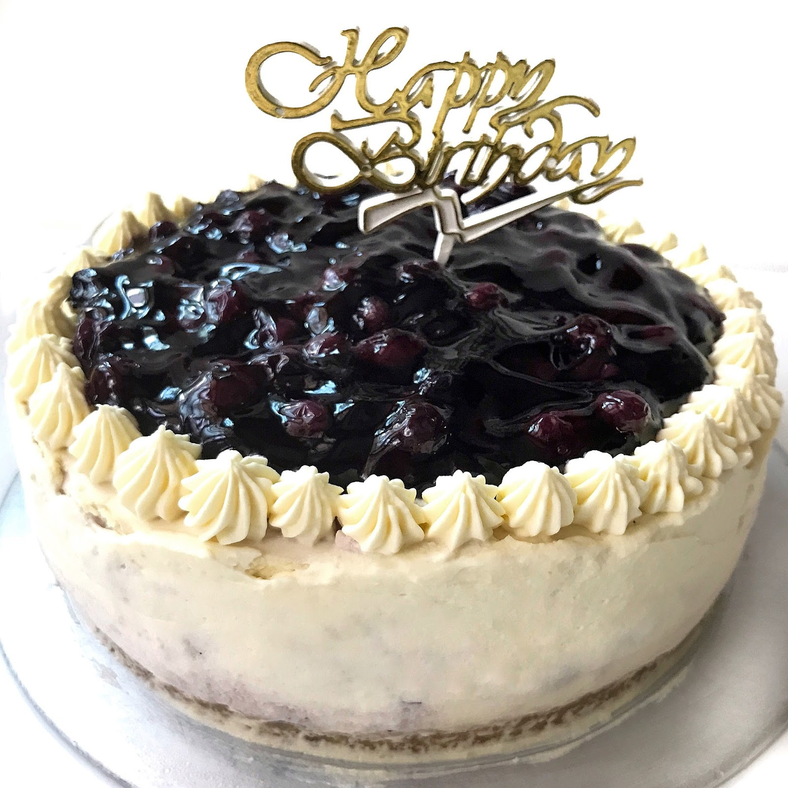 Blueberry Birthday Cake
 Non Bake Blueberry Swirl Cheesecake Sherbakes