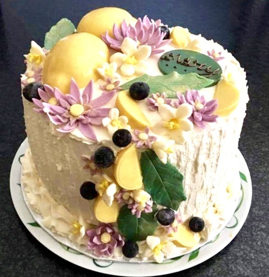 Blueberry Birthday Cake
 Lemon Blueberry Birthday Cake CakeCentral