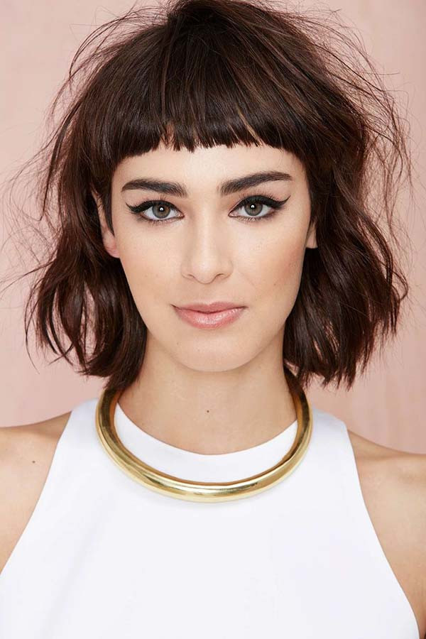 Bob Hairstyle With Bangs
 30 Bangs Hairstyles for Short Hair