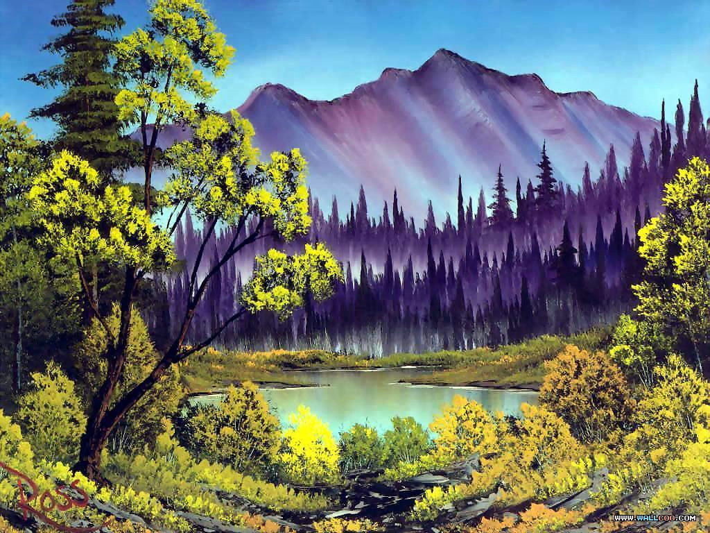 Bob Ross Landscape Paintings
 26 Bob Ross Beautiful Paintings npicx