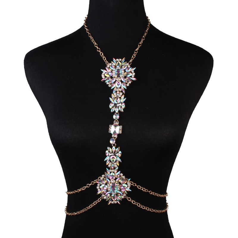 Body Chain Necklace
 Exquisite Body Chain Jewelry Statement Chunky Necklace For