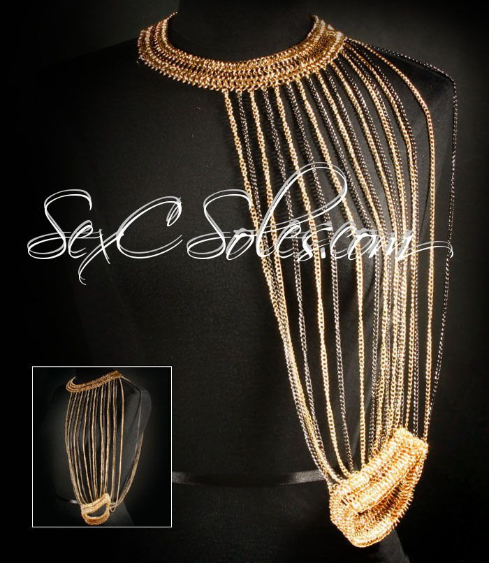 Body Jewelry Arm
 $29 99 Gold Black e Shoulder Arm Fashion Body Chain