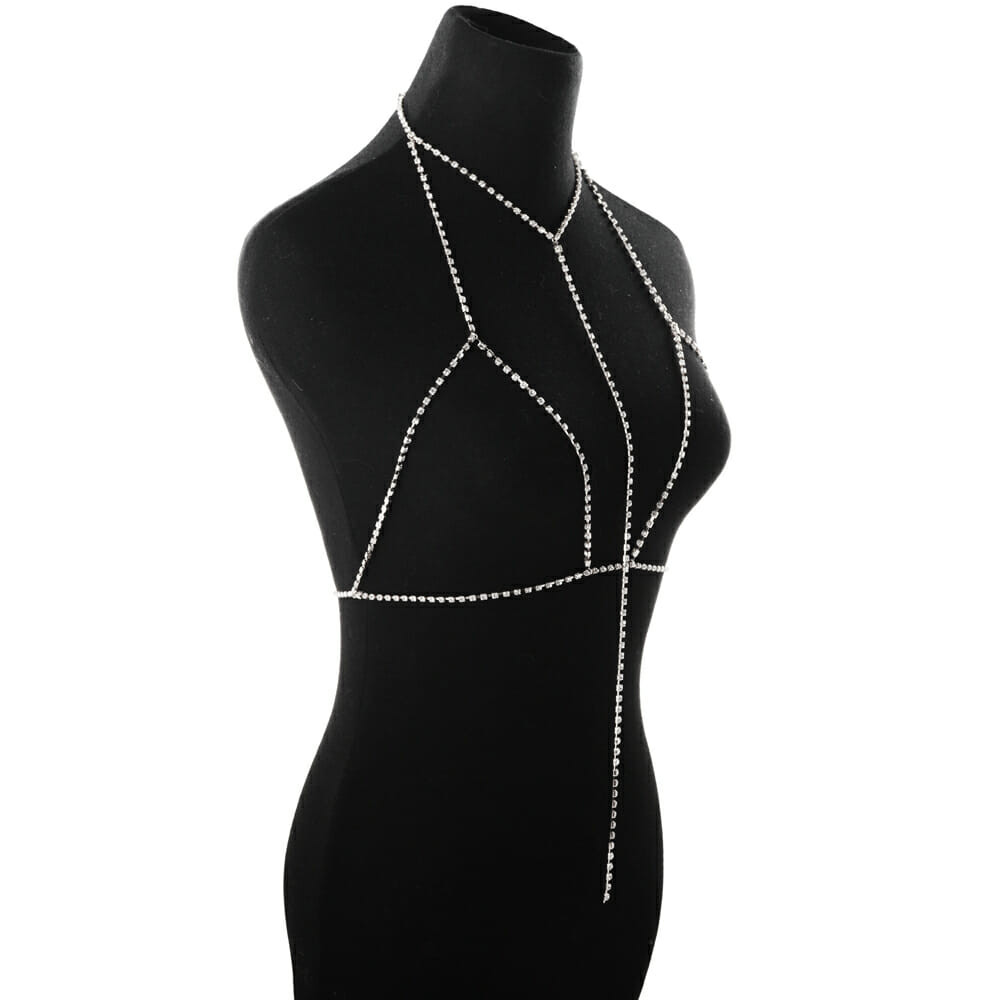 Body Jewelry Choker
 y Crystal Bra Harness Body Chain