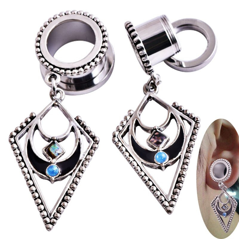 Body Jewelry Earrings
 1 Pc Women Tunnel Flesh Earrings Hollow Piercings