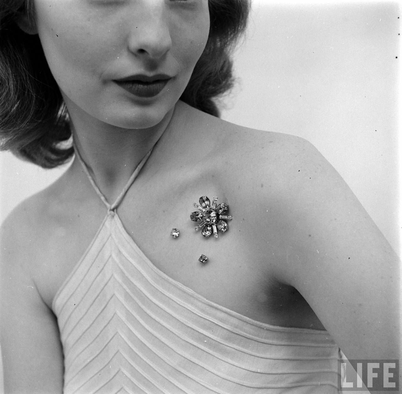 Body Jewelry Photography
 Jewelry April 1951 by Nina Leen