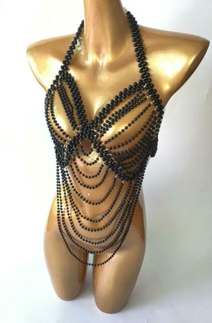 Body Jewelry Rave
 Rave Burning Man Plastic Pearl Top Beads body Jewelry