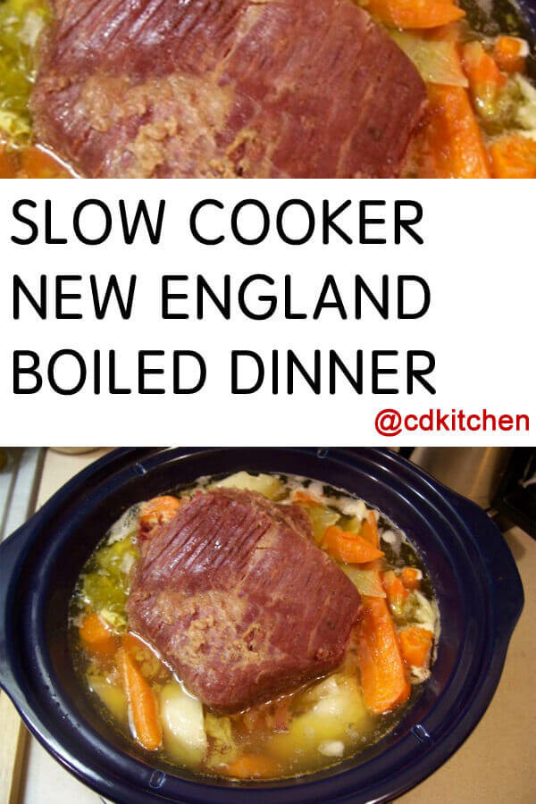 Boiled Dinner Recipe
 Crock Pot New England Boiled Dinner Recipe from CDKitchen