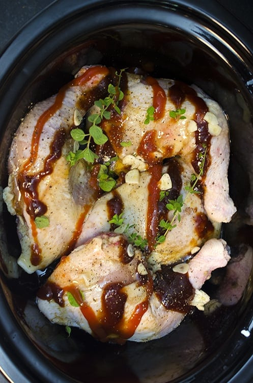 Bone In Chicken Thighs Slow Cooker
 Slow Cooker Chicken Thighs Recipe with Honey and Garlic