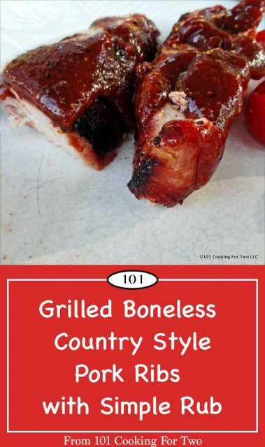 Boneless Pork Ribs Grilled
 Grilled Boneless Country Style Pork Ribs with Simple Rub
