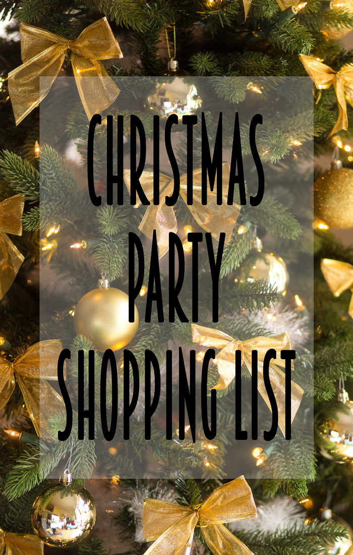 Book Club Christmas Party Ideas
 Christmas Party Shopping List April Golightly