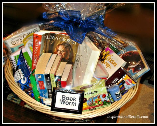 Bookworm Gift Basket Ideas
 "Book Worm" Basket Auction Items Pinterest