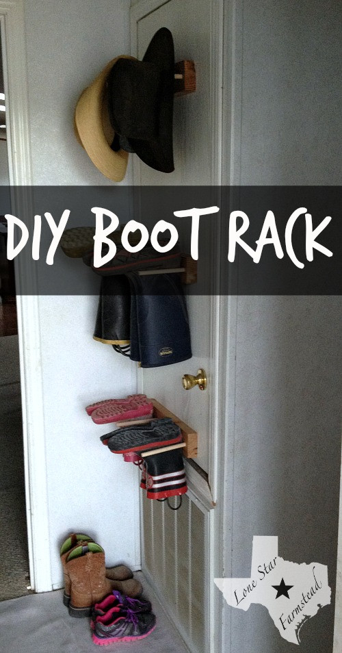 Boot Rack DIY
 DIY Boot Rack