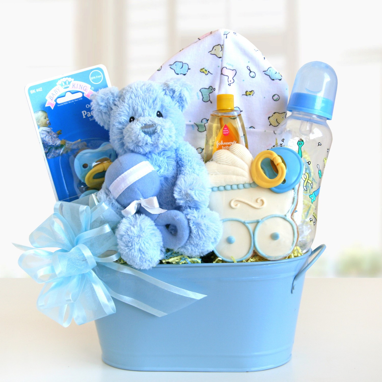 Born Baby Gift Ideas
 Sweet and Cuddly Baby Boy Gift Basket Gift Baskets Plus