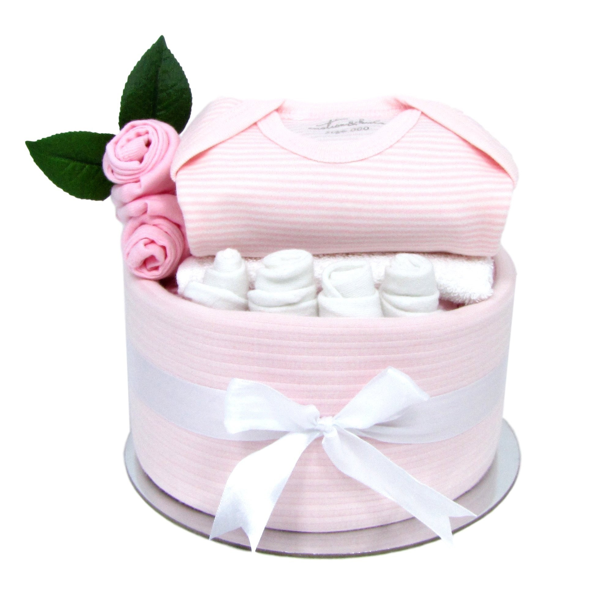 Born Baby Gift Ideas
 Baby Girl Essentials Nappy Cake