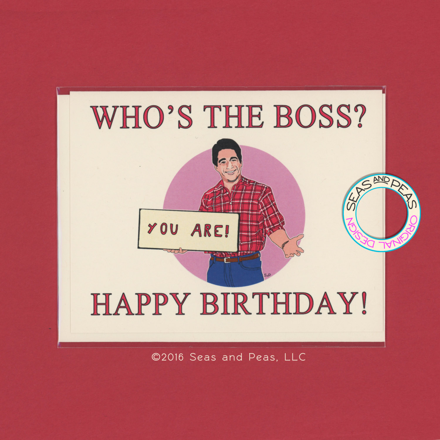 Boss Birthday Card
 WHO S THE BOSS Birthday Funny Birthday Card Tony Danza