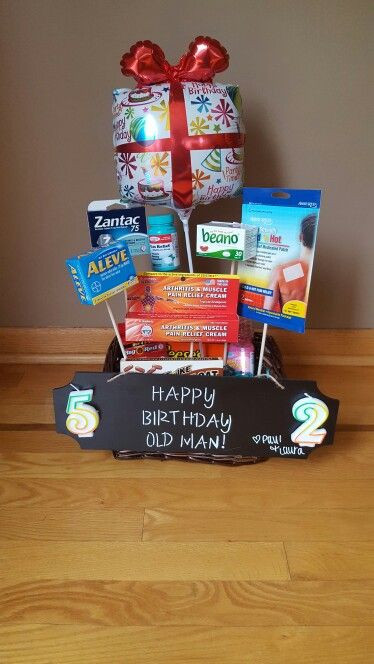 Boss Birthday Gift Ideas Male
 Over the hill birthday basket