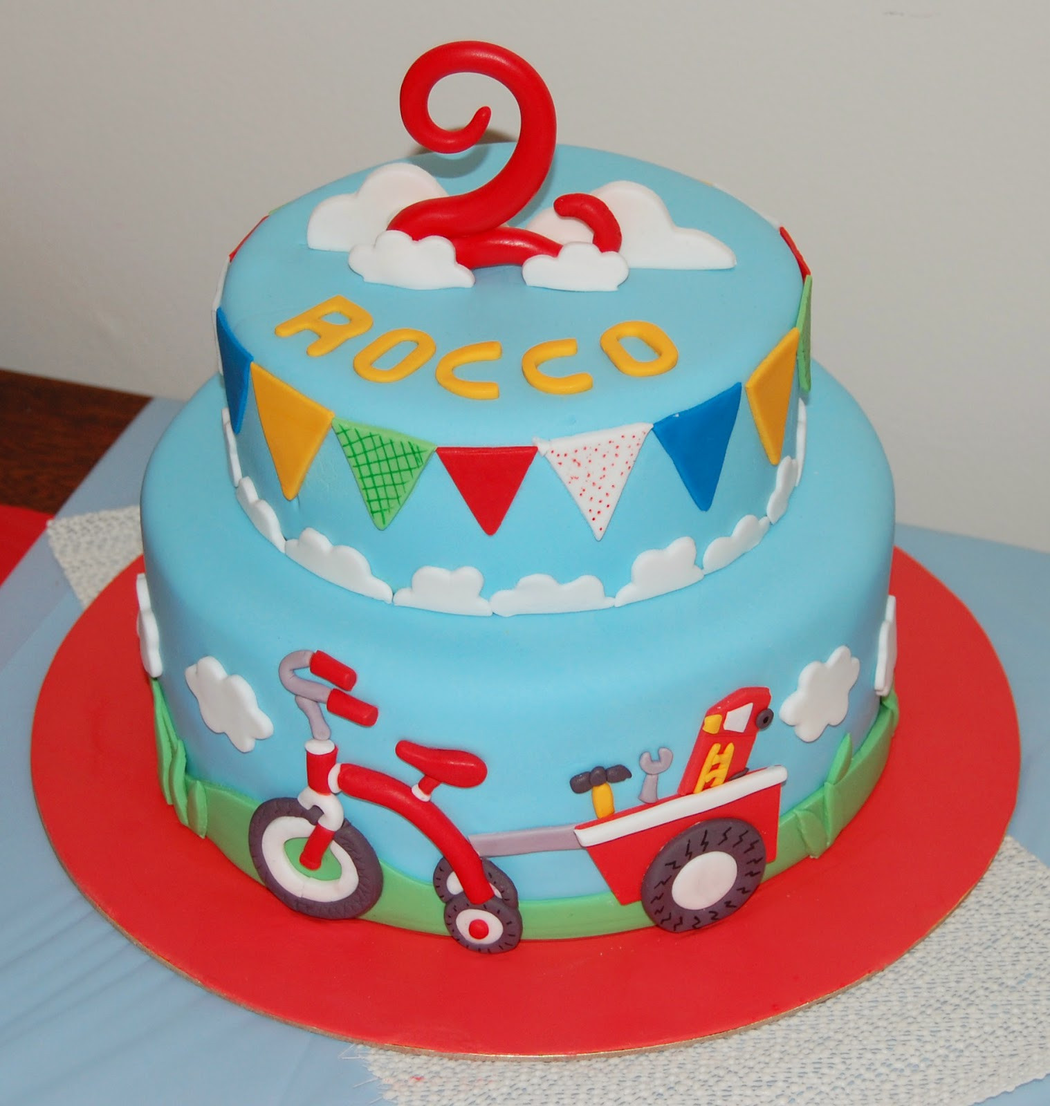 Boy Birthday Cakes
 butter hearts sugar Tricycle Birthday Cake