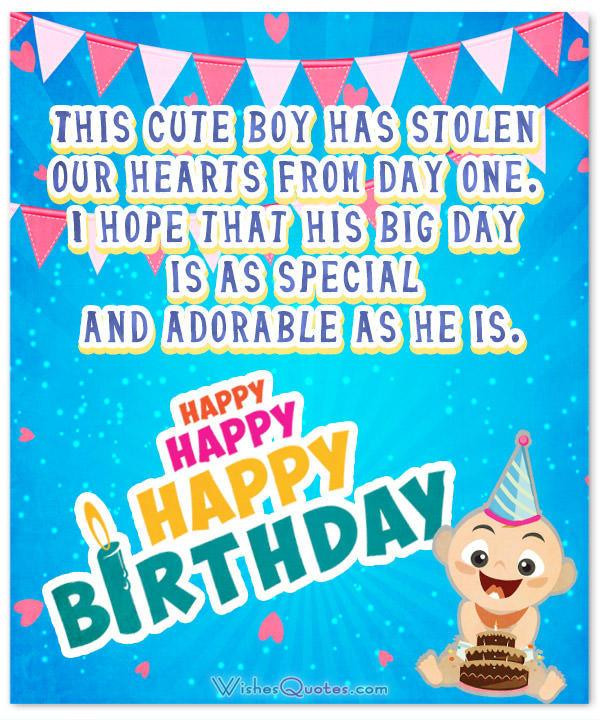 Boy Birthday Quotes
 Wonderful Birthday Wishes for a Baby Boy By WishesQuotes