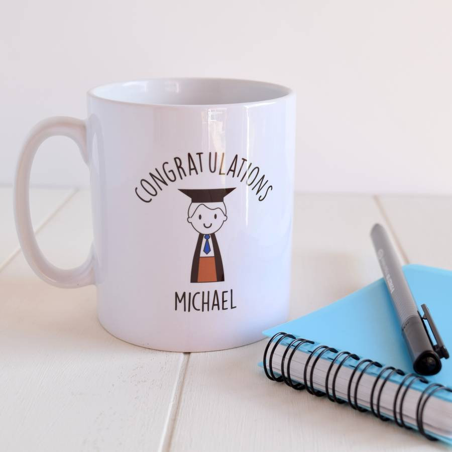 Boy Graduation Gift Ideas
 personalised boy s graduation t mug by just toppers